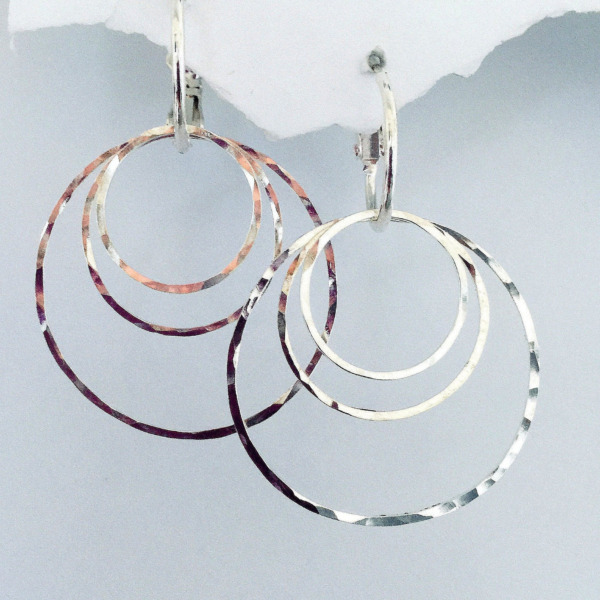 Silver Shine Earrings Set