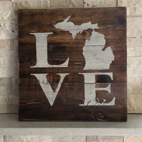 Michigan Love Sign