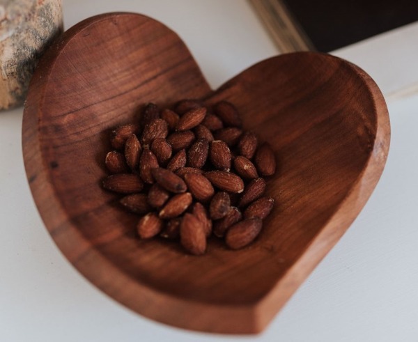 Wooden Heart Bowl