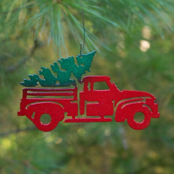 Truck and Tree Ornament