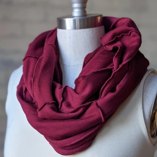 Wine Infinity Scarf