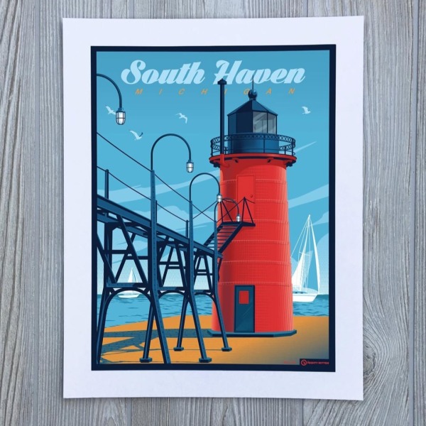 Lighthouse Travel Poster